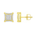 LADIES EARRINGS 0.15CT ROUND DIAMOND 10K YELLOW GOLD