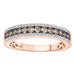 LADIES BAND 0.50CT ROUND DIAMOND 14K ROSE GOLD