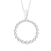 LADIES PENDANT 0.25CT ROUND DIAMOND 10K WHITE GOLD