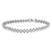 LADIES BRACELET 1.00CT ROUND DIAMOND 10K WHITE GOLD