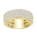 MEN'S BAND 1.50CT ROUND DIAMOND 10K YELLOW GOLD