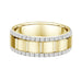 MEN'S BAND 0.50CT ROUND DIAMOND 14K YELLOW GOLD (SI QUALITY)