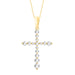 LADIES PENDANT WITH CHAIN 0.50CT ROUND DIAMOND 14K YELLOW GOLD (SI QUALITY)