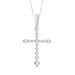 LADIES PENDANT 0.25CT ROUND DIAMOND 14K WHITE GOLD