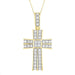 MEN'S PENDANT 1.00CT ROUND DIAMOND 10K YELLOW GOLD