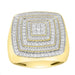 MEN'S RING 1.00CT ROUND DIAMOND 10K YELLOW GOLD