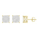 LADIES STUD EARRINGS 0.25CT ROUND DIAMOND 10K YELLOW GOLD