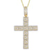 MEN'S PENDANT 2.00CT ROUND/BAGUETTE DIAMOND 10K YELLOW GOLD