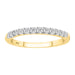 LADIES BAND 0.33CT ROUND DIAMOND 14K YELLOW GOLD