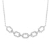 LADIES NECKLACE 0.16CT ROUND DIAMOND 10K WHITE GOLD