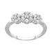 LADIES RING 0.50CT ROUND DIAMOND 10K WHITE GOLD