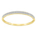 LADIES BANGLE 2.00CT ROUND DIAMOND 14K YELLOW GOLD