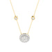 LADIES NECKLACES 0.33CT ROUND DIAMOND 14K YELLOW GOLD