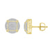 LADIES STUD EARRINGS 0.33CT ROUND DIAMOND 10K YELLOW GOLD