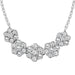 LADIES NECKLACE 1.00CT ROUND DIAMOND 10K WHITE GOLD