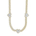 MEN'S NECKLACE 2.90CT ROUND DIAMOND 10K YELLOW GOLD