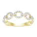 LADIES BAND 0.33CT ROUND DIAMOND 14K YELLOW GOLD