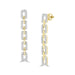 LADIES EARRINGS 0.50CT ROUND DIAMOND 10K YELLOW GOLD