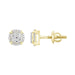 LADIES EARRINGS 0.25CT ROUND DIAMOND 10K YELLOW GOLD