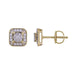 LADIES EARRINGS 0.25CT ROUND DIAMOND 10K YELLOW GOLD