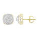 LADIES EARRINGS 0.25CT ROUND DIAMOND 10K YELLOW GOLD