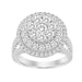 LADIES RING 2.00CT ROUND DIAMOND 14K WHITE GOLD (SI QUALITY)