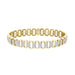 MEN'S BRACELET 3.00CT ROUND DIAMOND 10K YELLOW GOLD