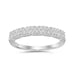 LADIES  BAND 0.15CT ROUND DIAMOND 14K WHITE GOLD