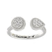 LADIES RING 0.25CT ROUND DIAMOND 14K WHITE GOLD