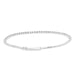 LADIES SEMI MOUNT TENNIS FLEXIBLE BANGLE 0.75CT ROUND DIAMOND 14K WHITE GOLD