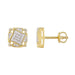 MEN'S EARRINGS 0.25CT ROUND DIAMOND 10K YELLOW GOLD