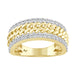 MEN'S BAND 1.00CT ROUND DIAMOND 10K YELLOW GOLD