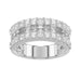 LADIES BAND 1.00CT ROUND/BAGUETTE DIAMOND 14K WHITE GOLD