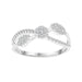 LADIES BAND 0.33CT ROUND DIAMOND 14K WHITE GOLD