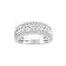 MEN'S BAND 1.00CT ROUND DIAMOND 14K WHITE GOLD