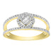 LADIES BAND 0.33CT BAGUETTE/ROUND DIAMOND 14K YELLOW GOLD