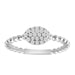 LADIES RING 0.20CT ROUND DIAMOND 14K WHITE GOLD