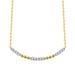 LADIES NECKLACE 0.16CT ROUND DIAMOND 10K YELLOW GOLD