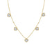 LADIES NECKLACE 0.30CT ROUND DIAMOND 14K YELLOW GOLD