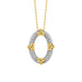 LADIES PENDANT WITH CHAIN 0.25CT ROUND DIAMOND 10K YELLOW GOLD