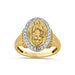 LADIES RING 0.25CT ROUND DIAMOND 10K YELLOW GOLD