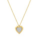 LADIES NECKLACE 0.13CT ROUND DIAMOND 10K YELLOW GOLD