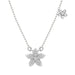 LADIES NECKLACE 0.15CT ROUND DIAMOND 14K WHITE GOLD