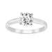 LADIES SOLITAIRE RING 0.25CT ROUND DIAMOND 14K WHITE GOLD