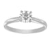 LADIES SOL RING 0.10CT ROUND DIAMOND 14K WHITE GOLD