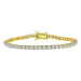 LADIES BRACELET 2.00CT ROUND DIAMOND 14K YELLOW GOLD