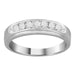 MEN'S BAND 0.33CT ROUND DIAMOND 10K WHITE GOLD