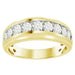 MEN'S BAND 1.50CT ROUND DIAMOND 10K YELLOW GOLD