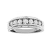 MEN'S BAND 0.75CT ROUND DIAMOND 10K WHITE GOLD