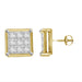 MEN'S YUVA EARRINGS 0.05CT ROUND DIAMOND 10K YELLOW GOLD